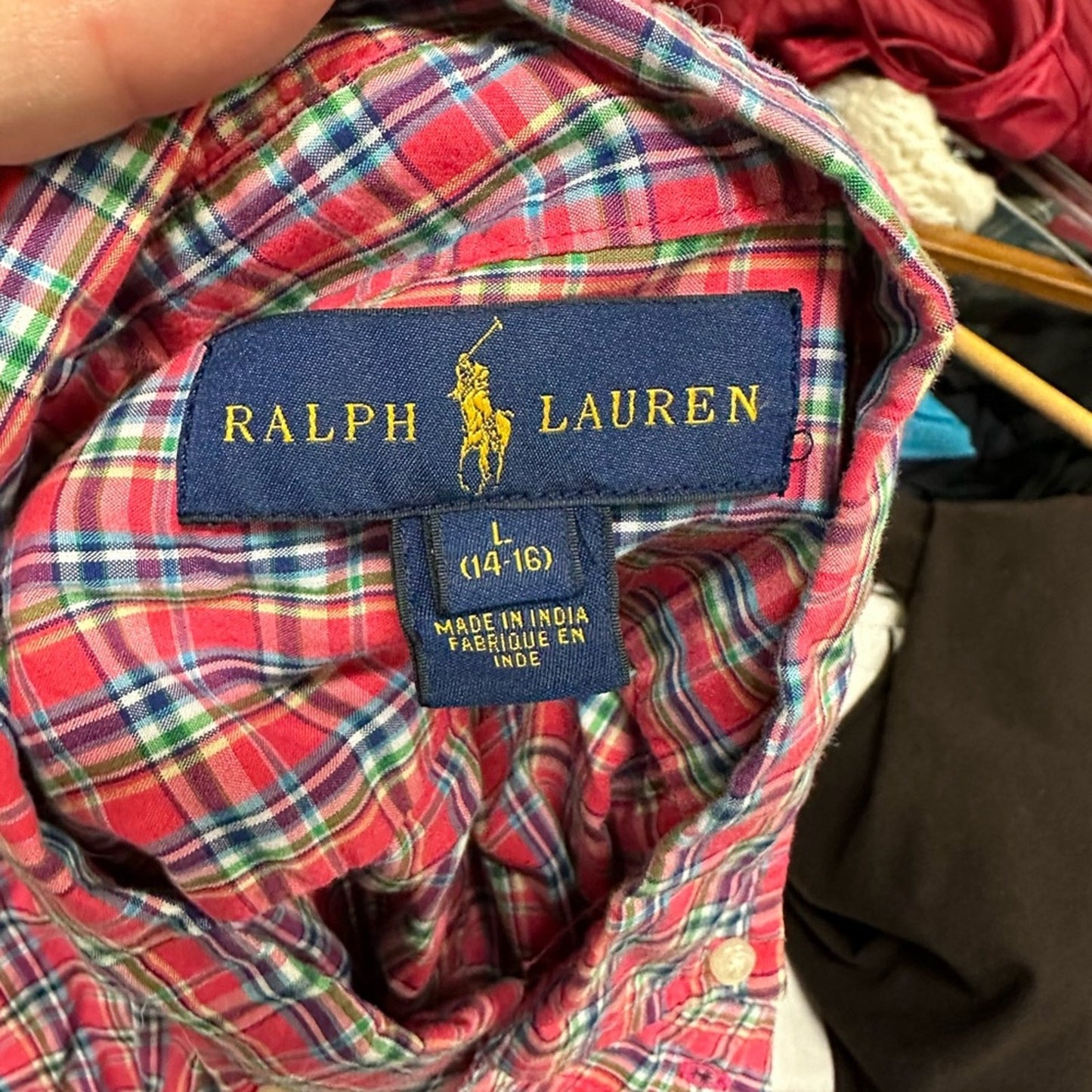 Ralph Lauren Kids Plaid Button Down Shirt