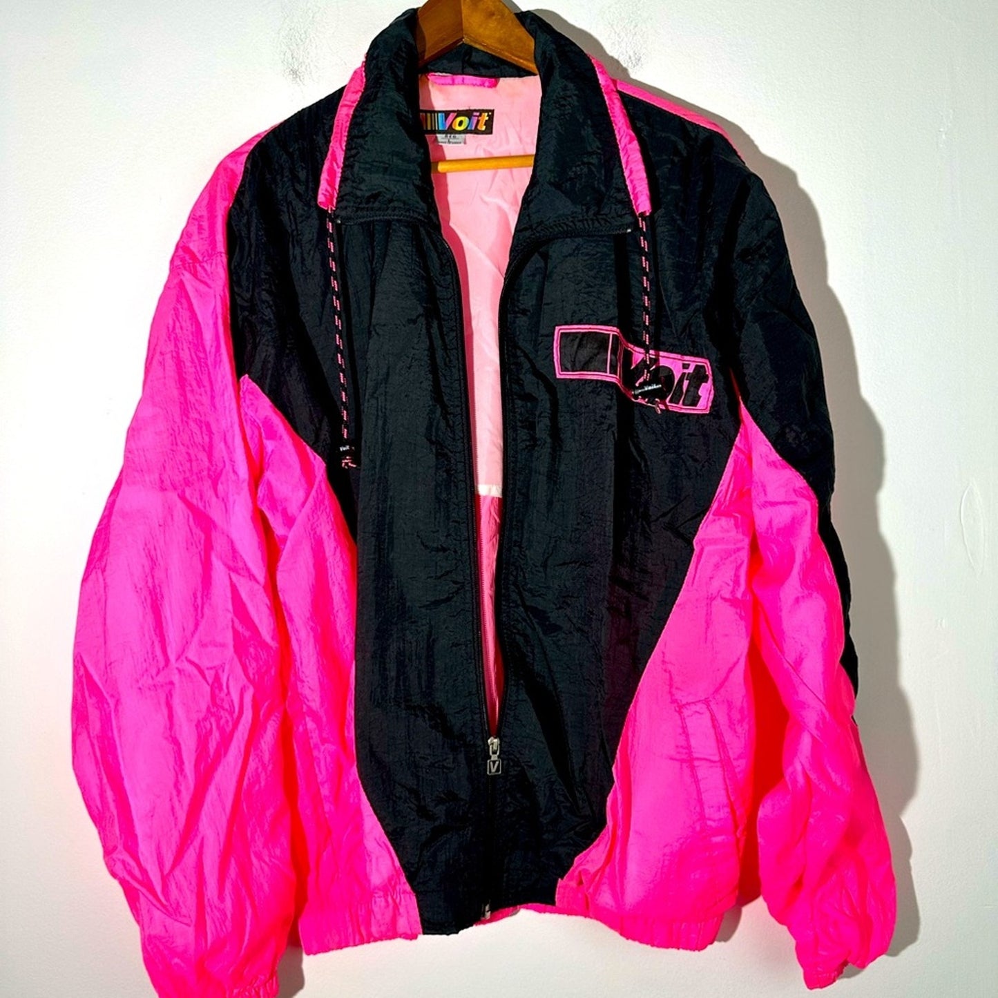 Vintage 80’s VOIT Hot Pink Track Jacket