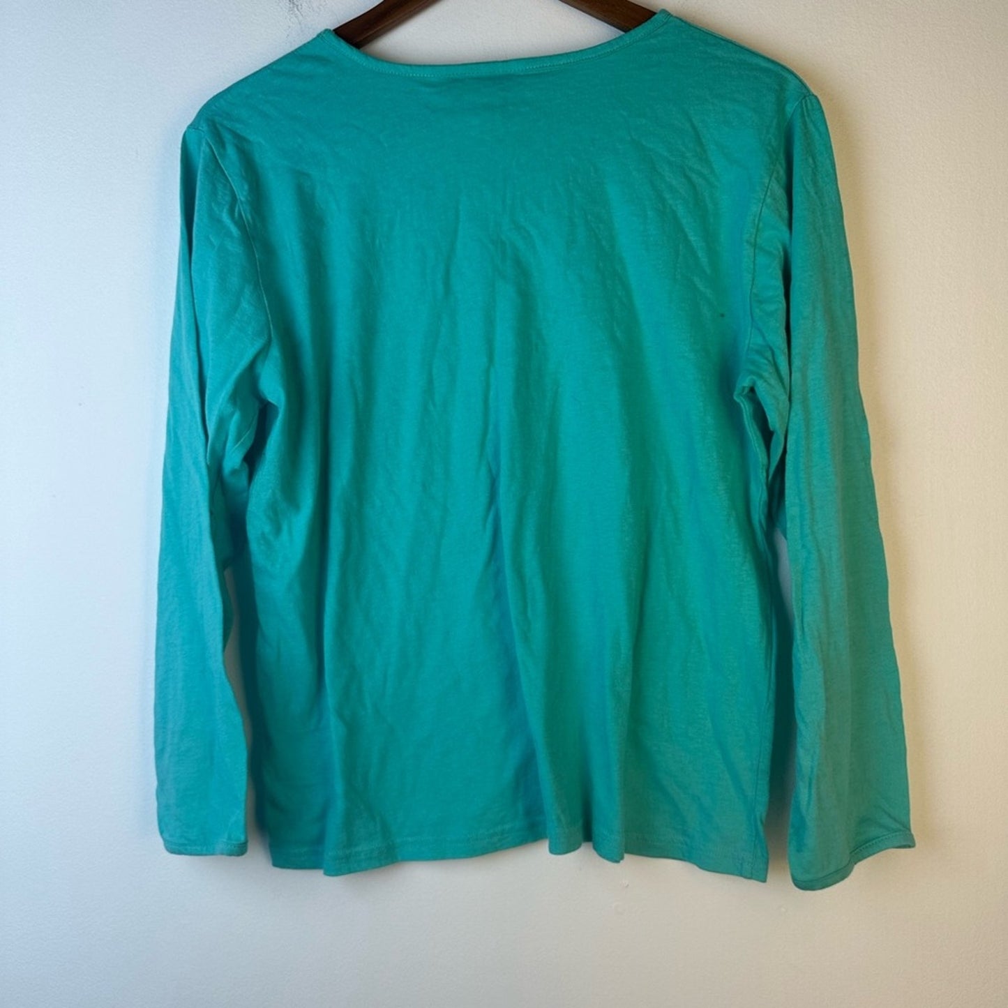 Teal Long Sleeve Tee Shirt