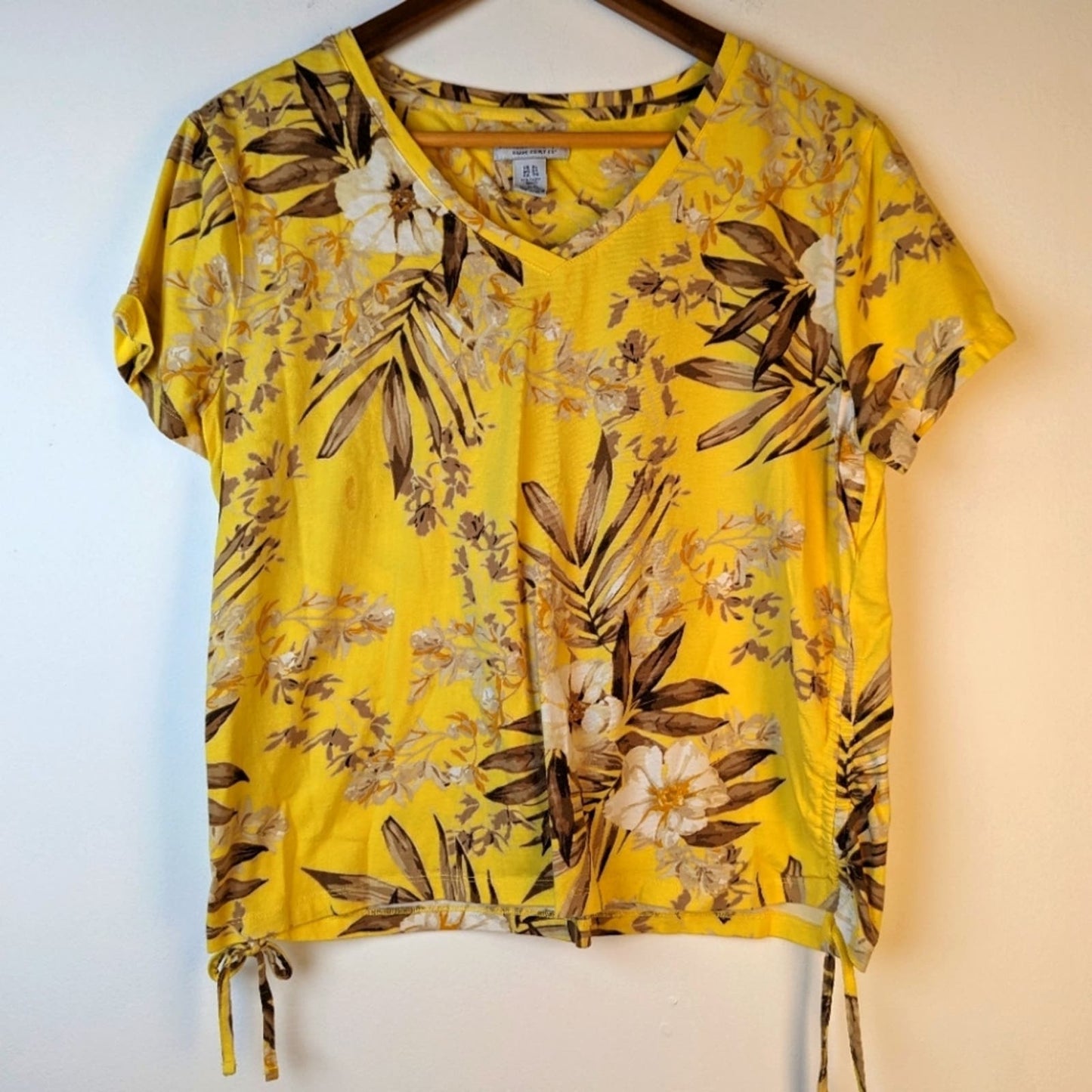 Caribbean Joe Tropical Floral Top - XL