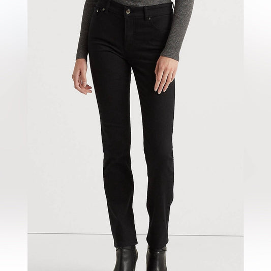 Ralph Lauren Jean Company Straight Leg Black Jeans