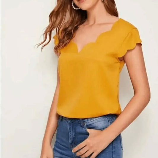 Shein Gold Top - Large