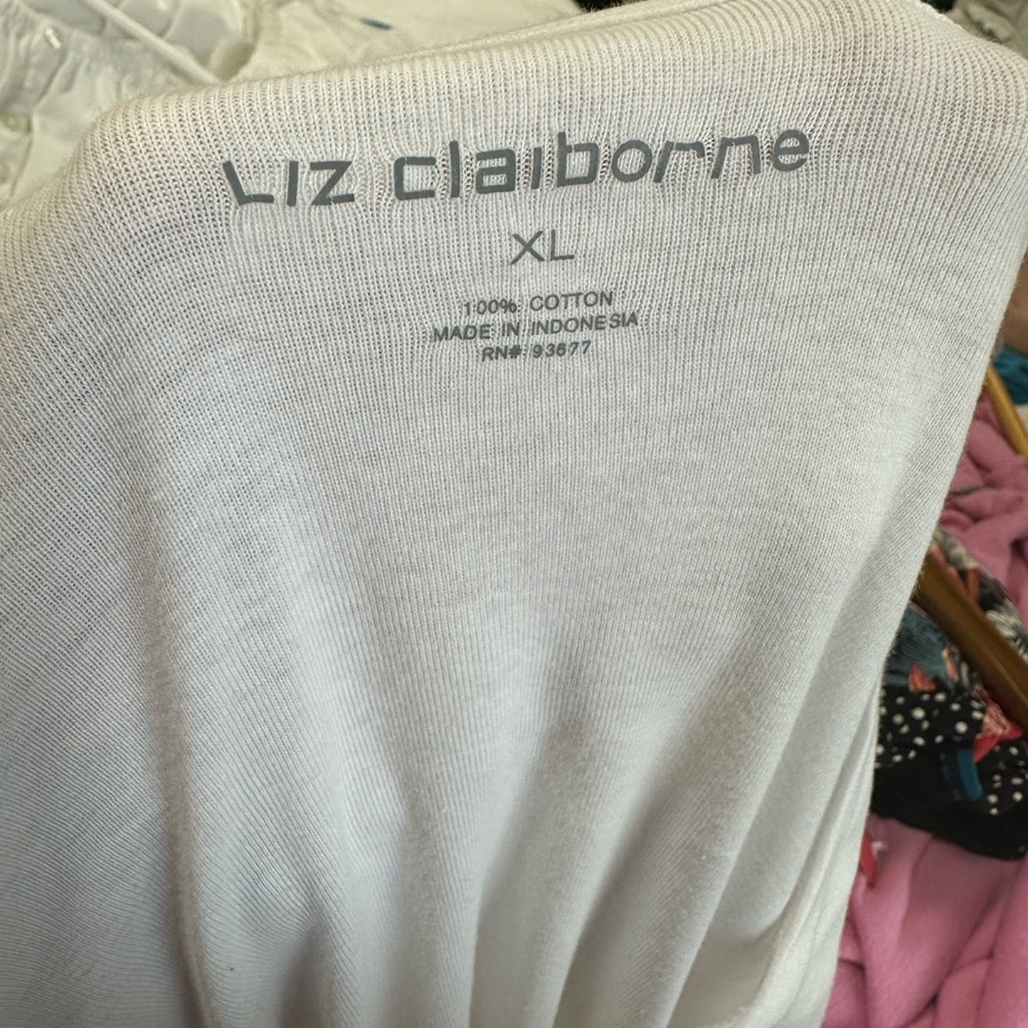 Liz Claiborne White Tee Shirt