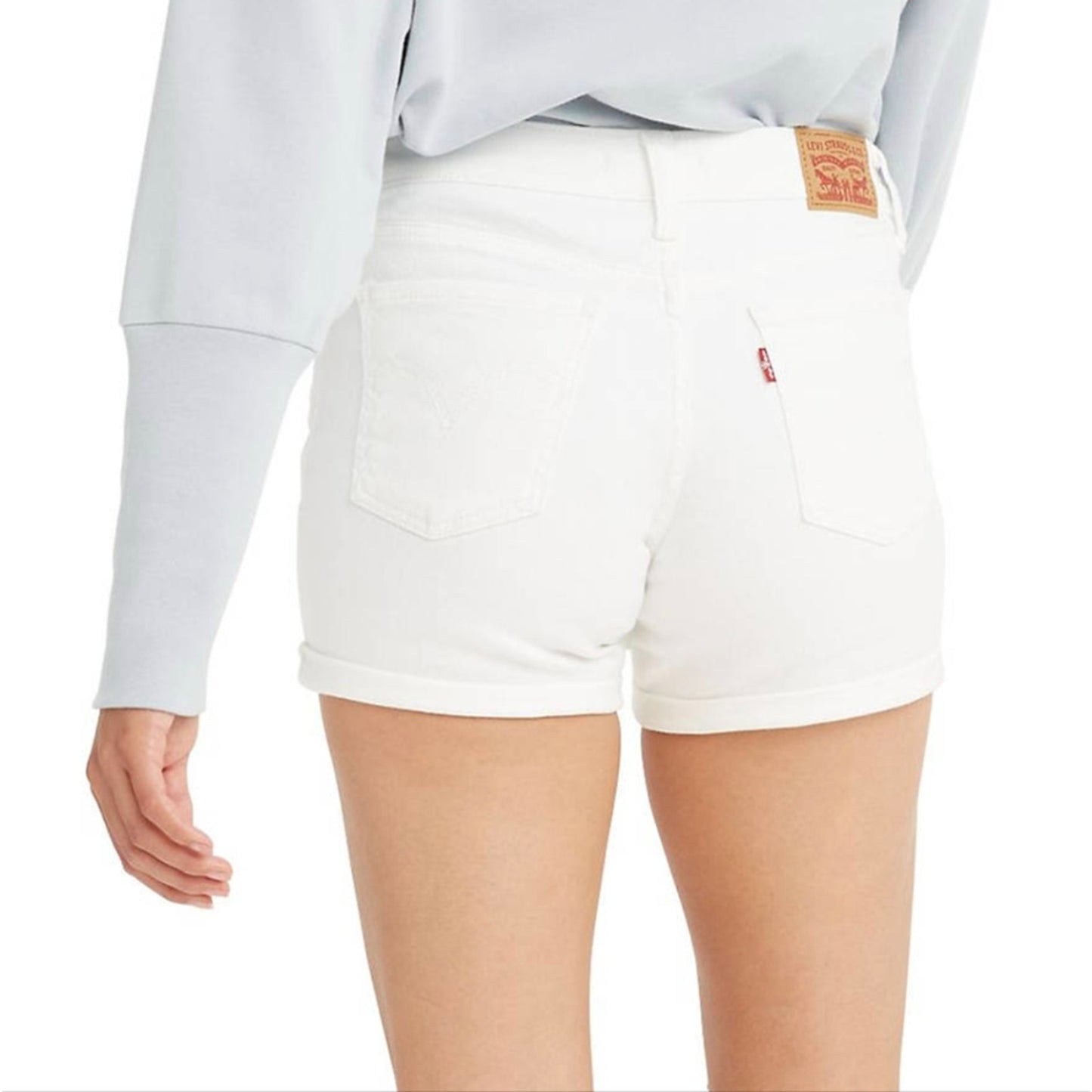 Levi's White Denim Shorts - 16