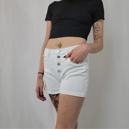 Harper Heritage  Button Front Jean Shorts