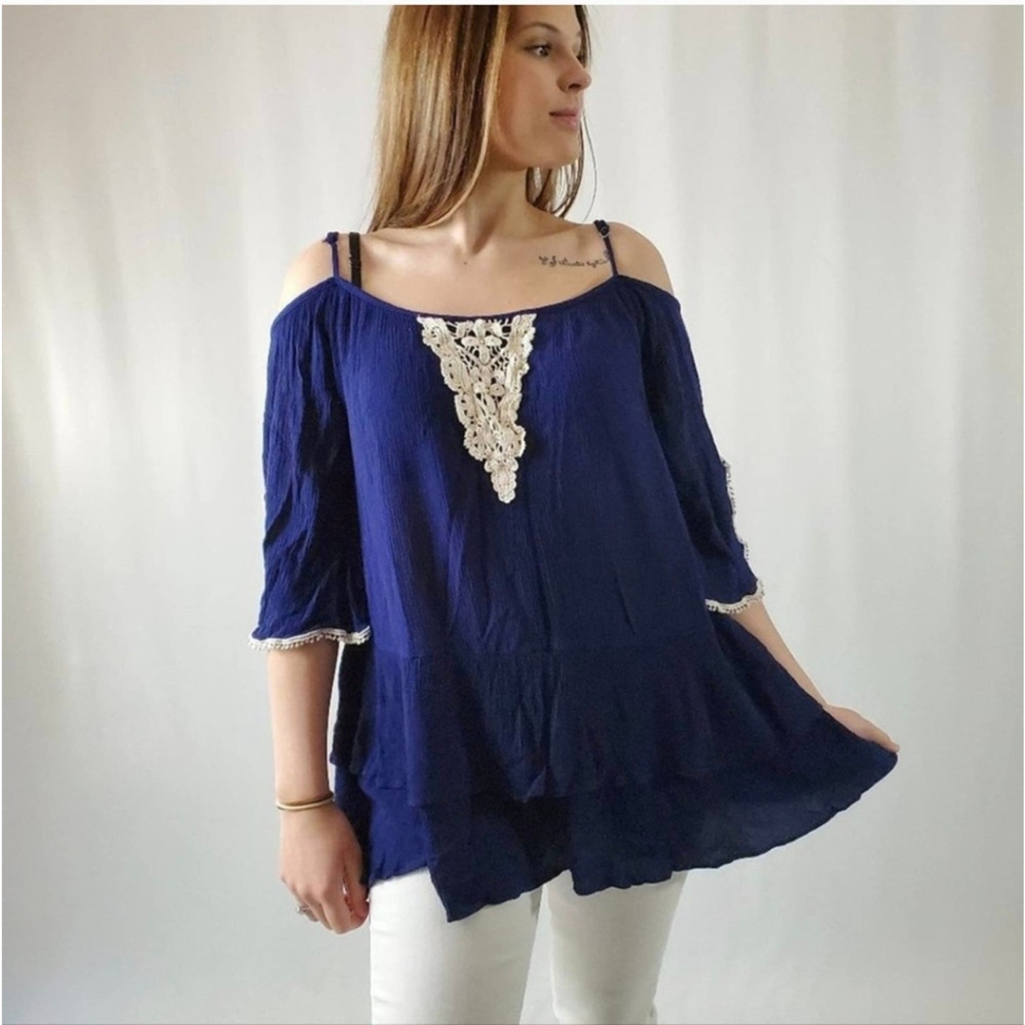 Alta Off Shoulder Lace Tunic