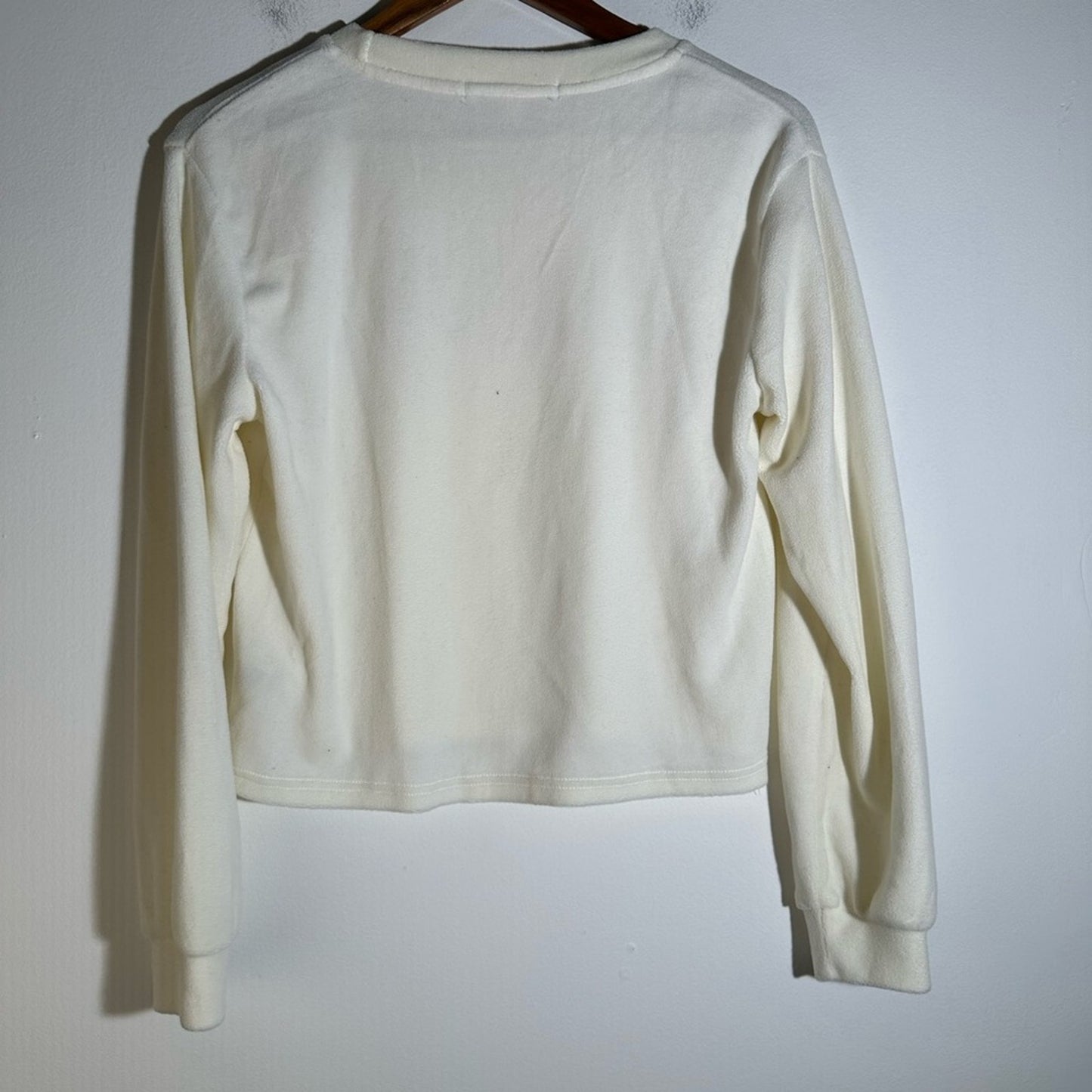 Wallflower Fleece Christmas Cropped Sweater