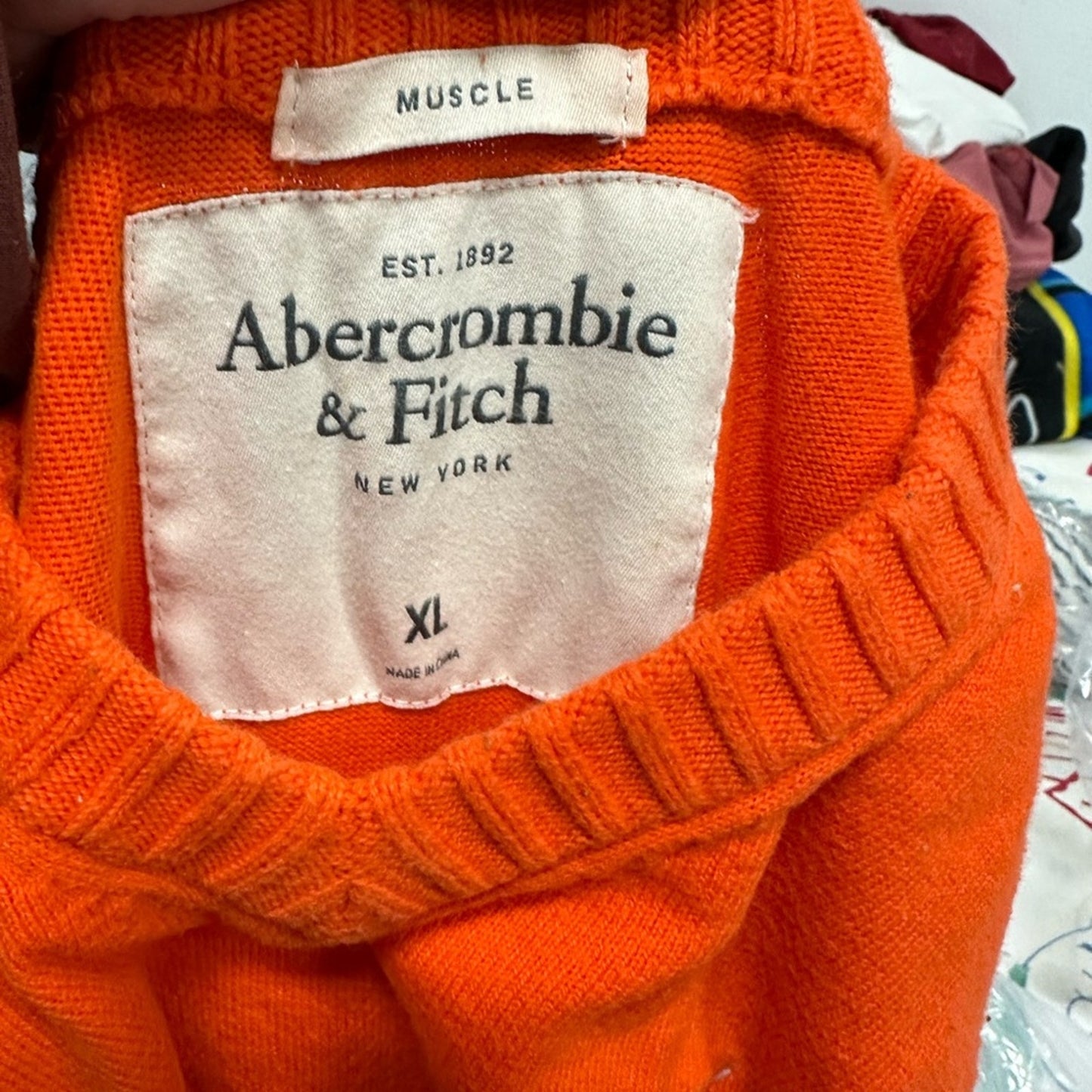 Abercrombie & Fitch Muscle V Neck Sweater