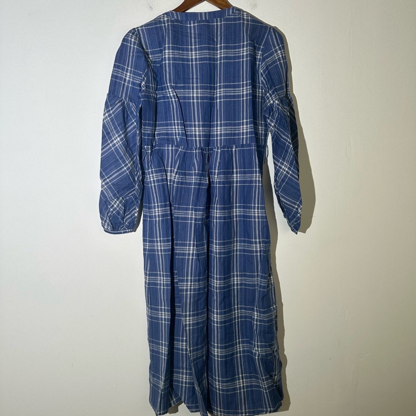 Zara Blue Plaid Dress