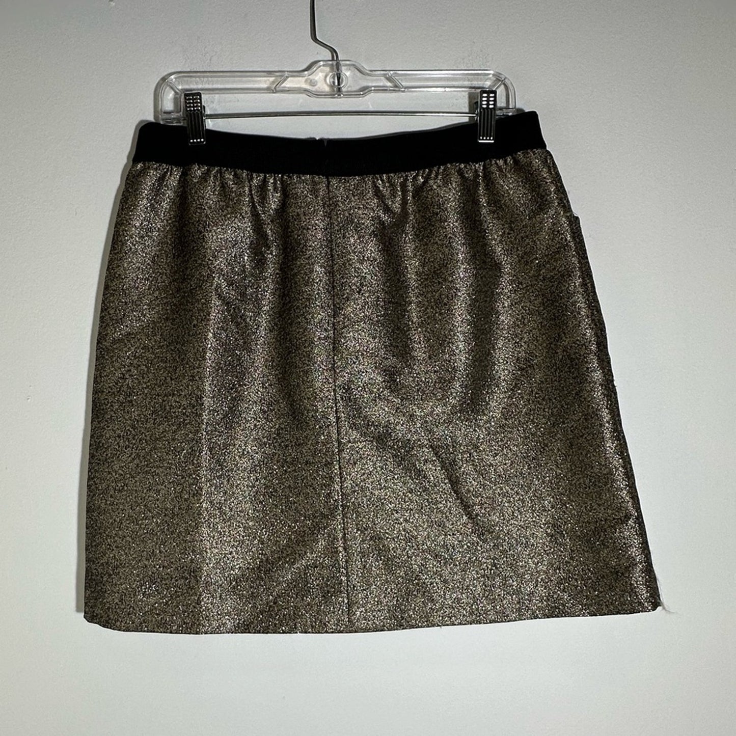 Cynthia Rowley Metallic Gold Mini Skirt