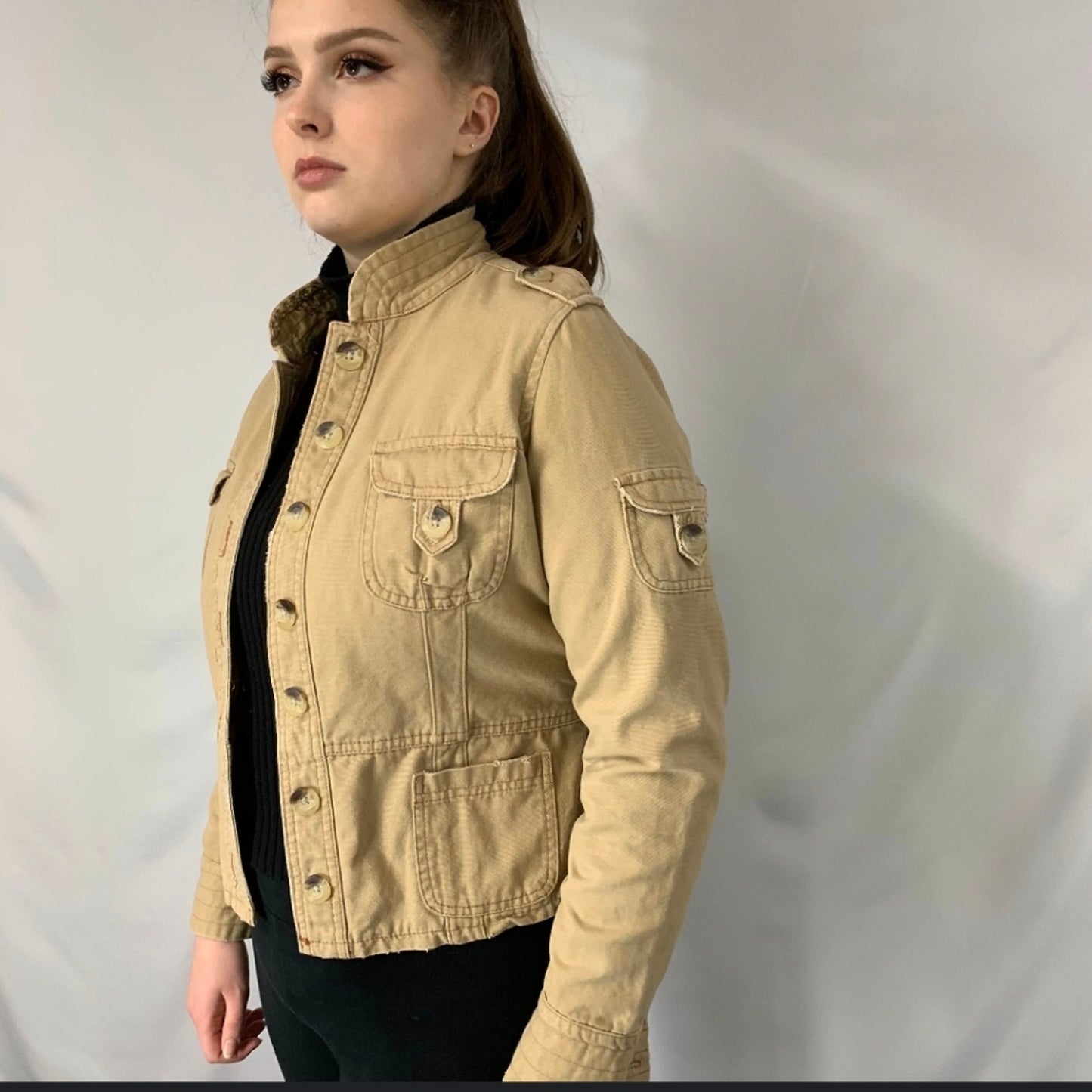 Vintage Jordache Military Jacket - Small