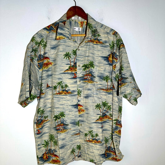 Vintage Pierre Cardin Hawaiian Button Down Shirt