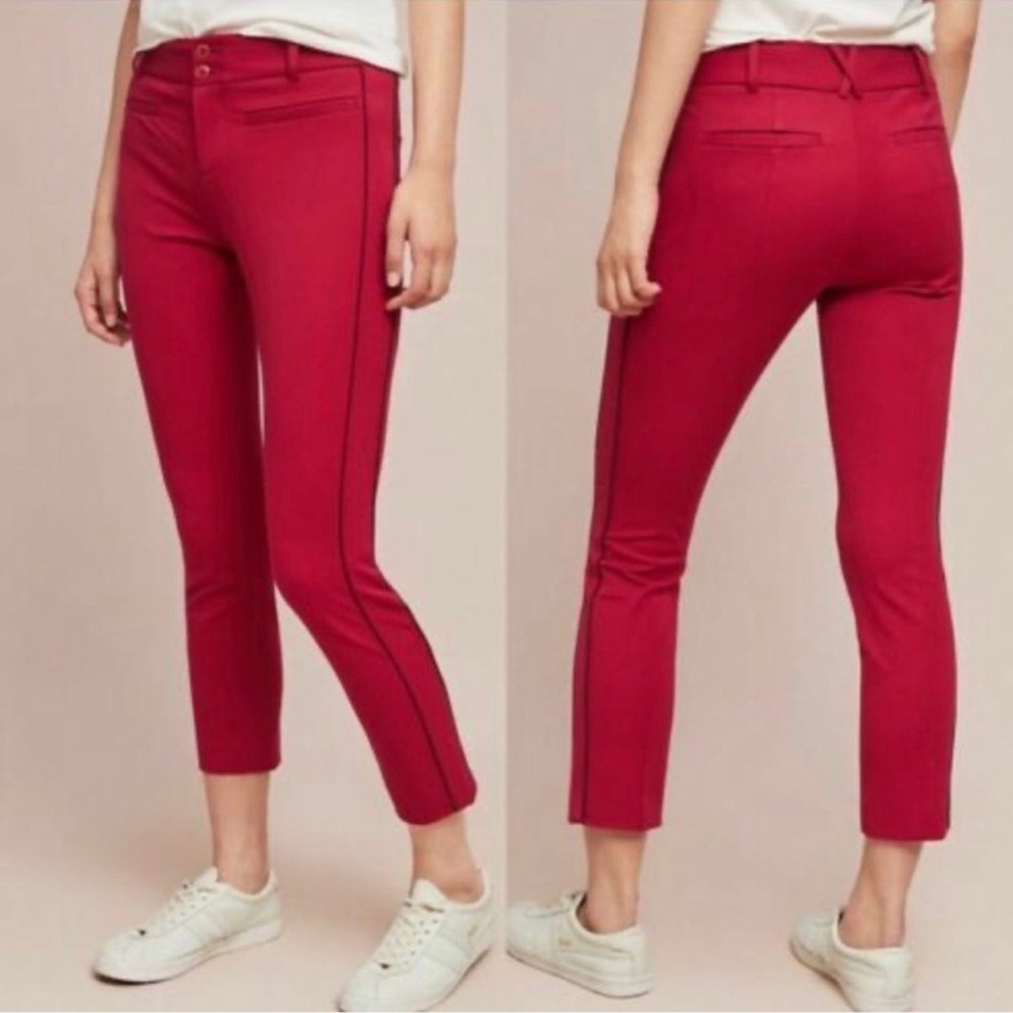 Anthropology The Essential Slim Cropped Pants