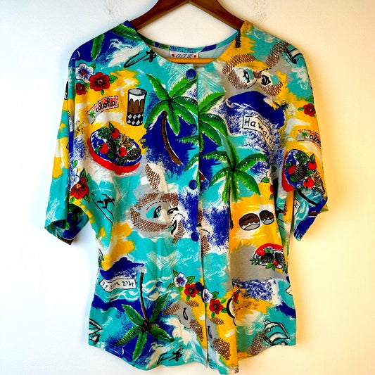 Vintage Tropical Top