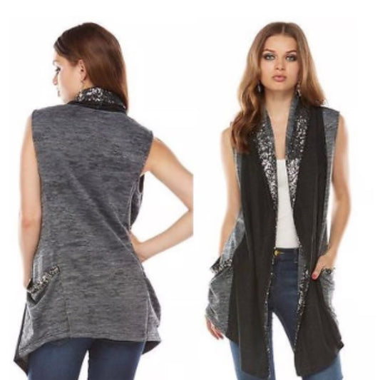 Juicy Couture Shimmering Grey Cardigan