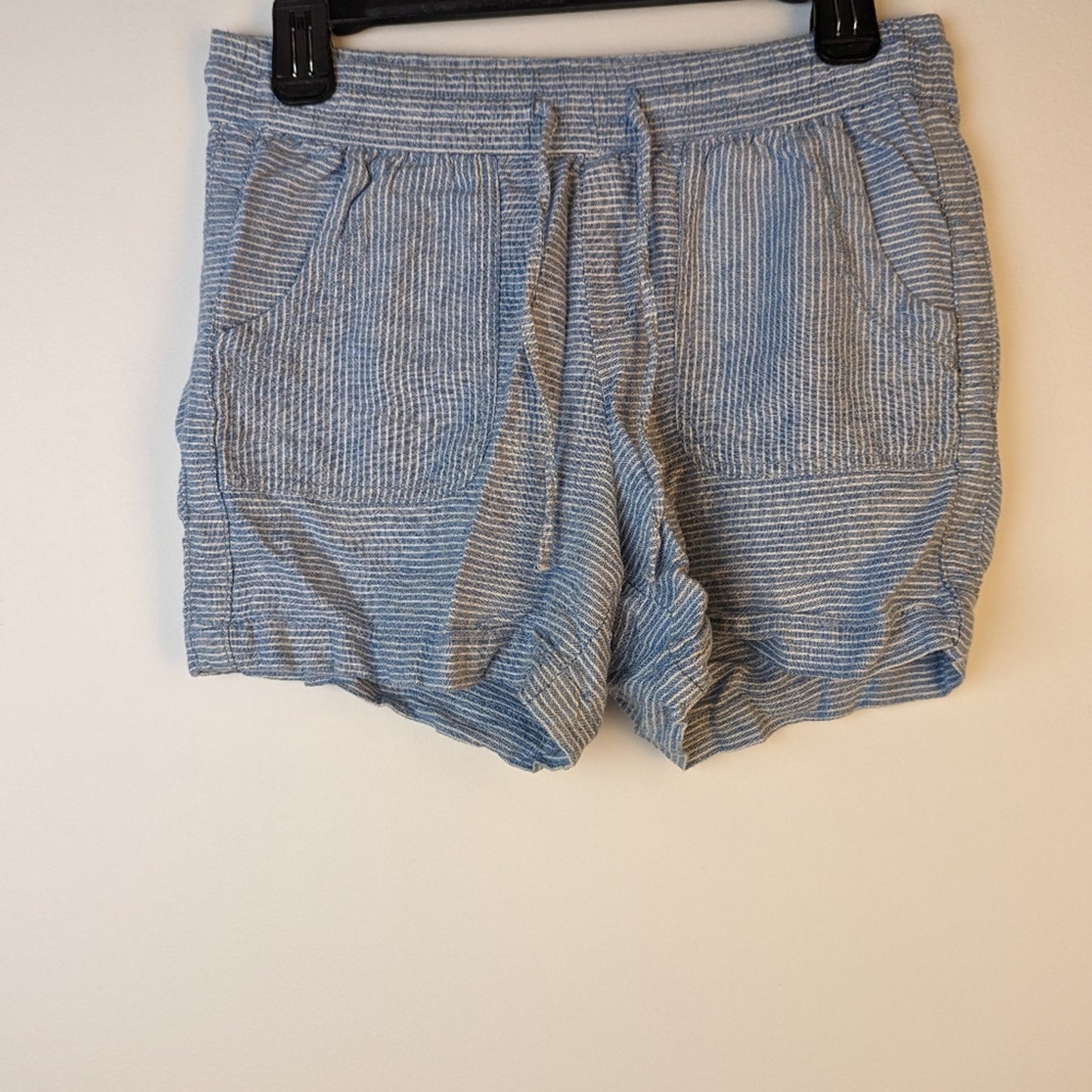 Striped Linen Shorts - 6