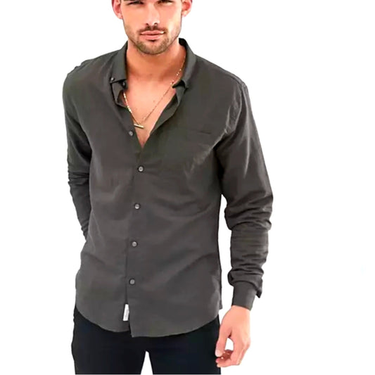 Craft + Flow Men's Button Front Shirt - Medium