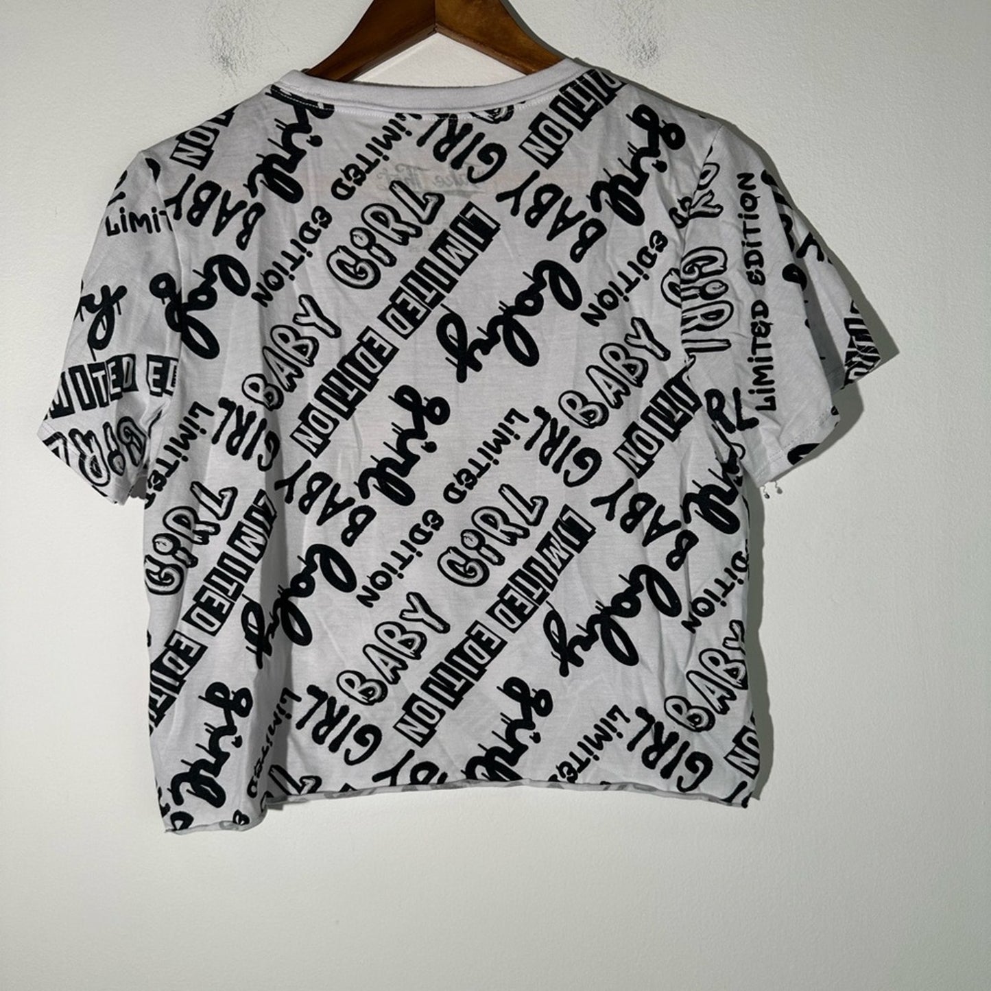 Limited Edition Cropped Babygirl Graphic Tee Shirt