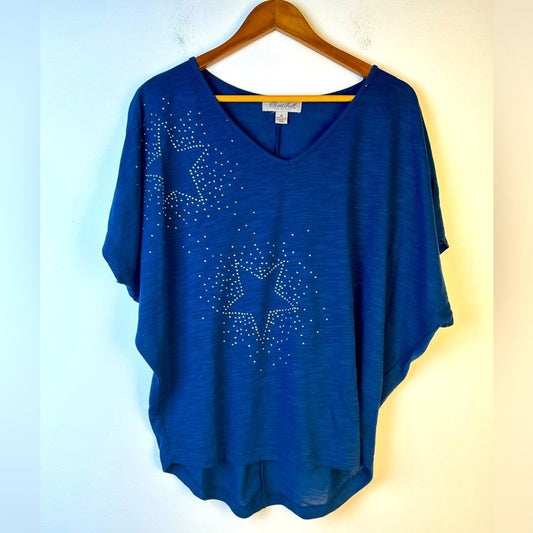 Blue Spangled Stars Top