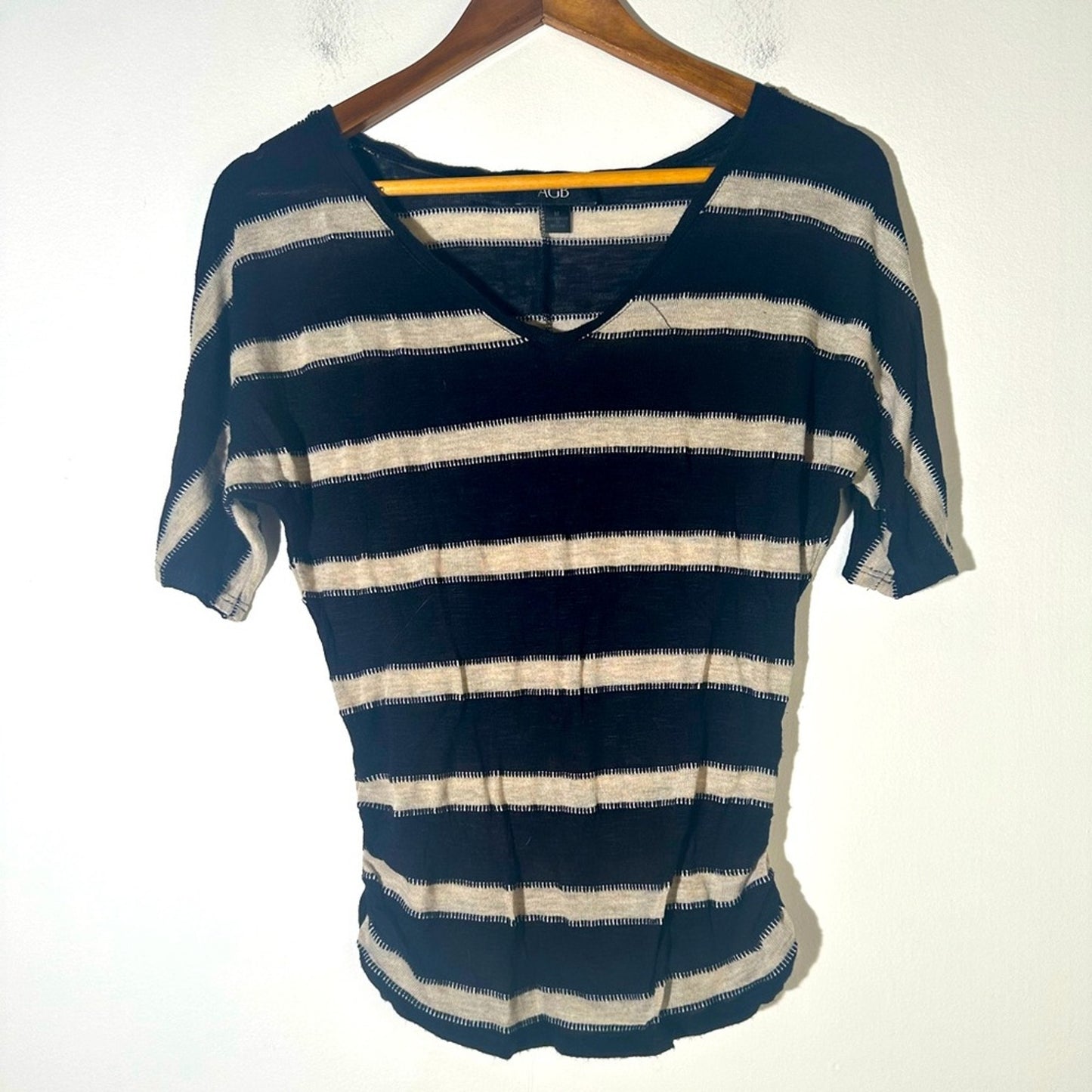 AGB Striped Knit Sweater