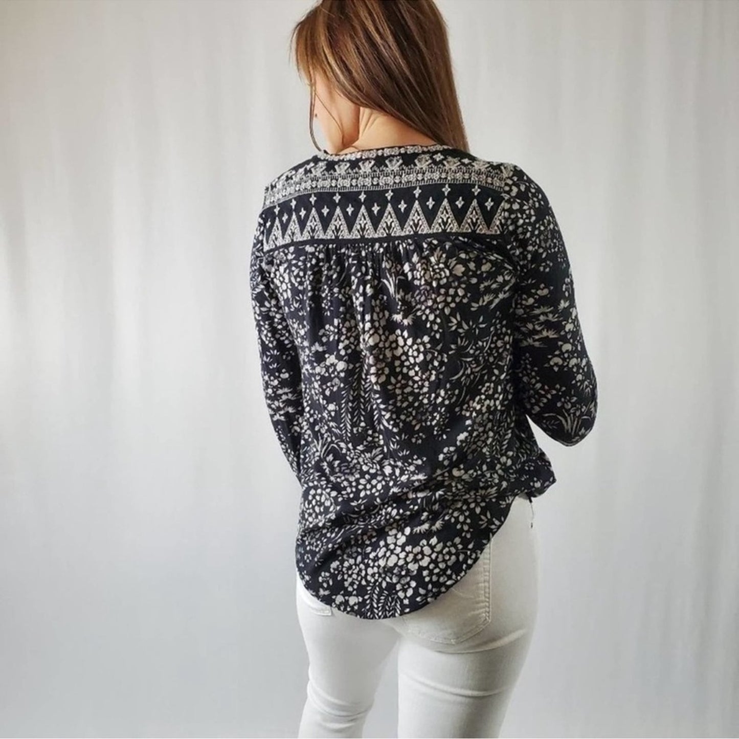 Lucky Brand Embroidered Top