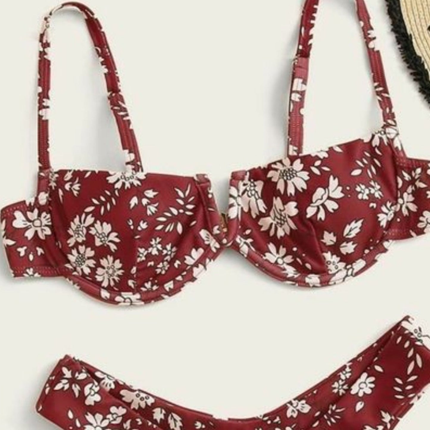 Shein Floral Bikini Top