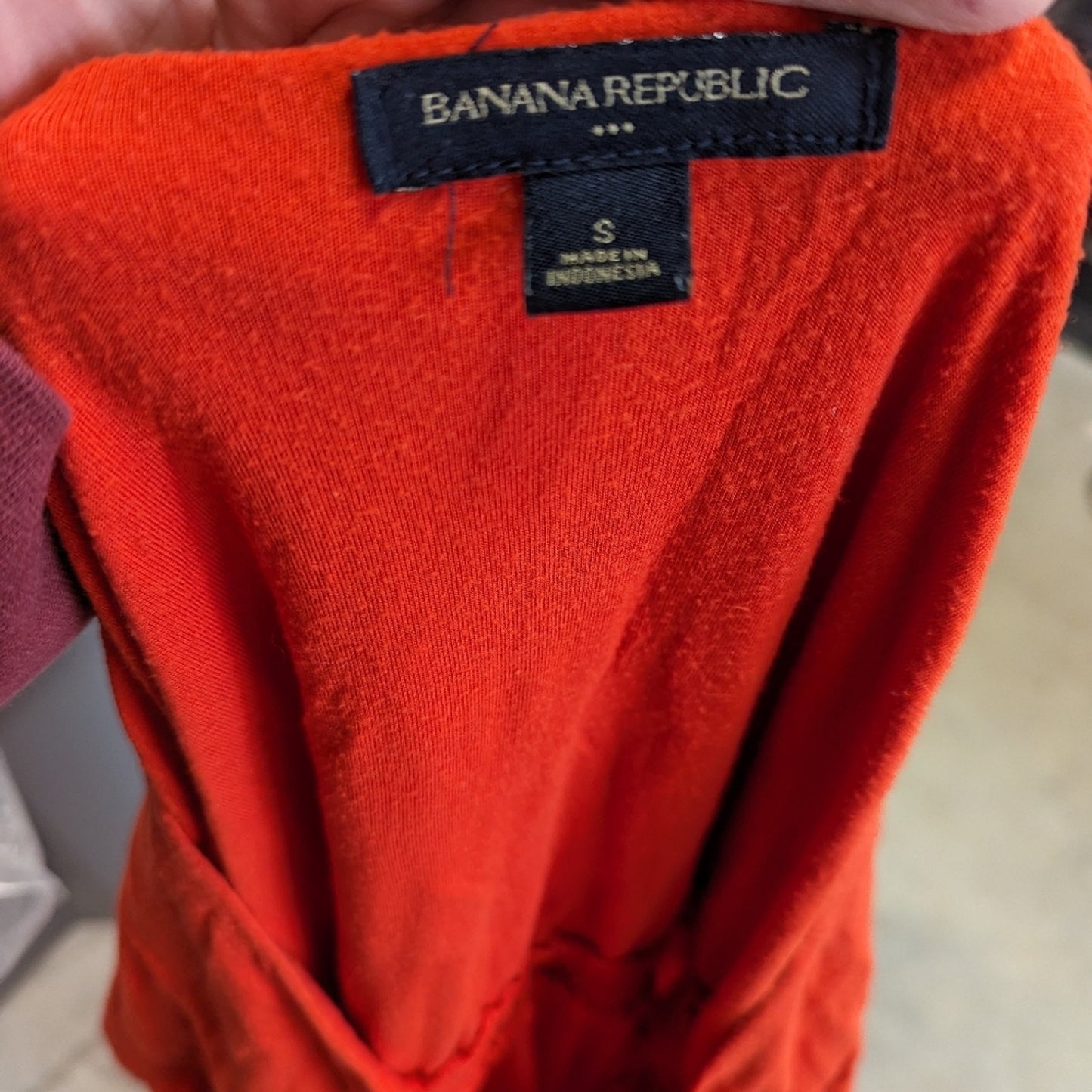 Banana Republic Babydoll Orange Tee Shirt Dress - Small