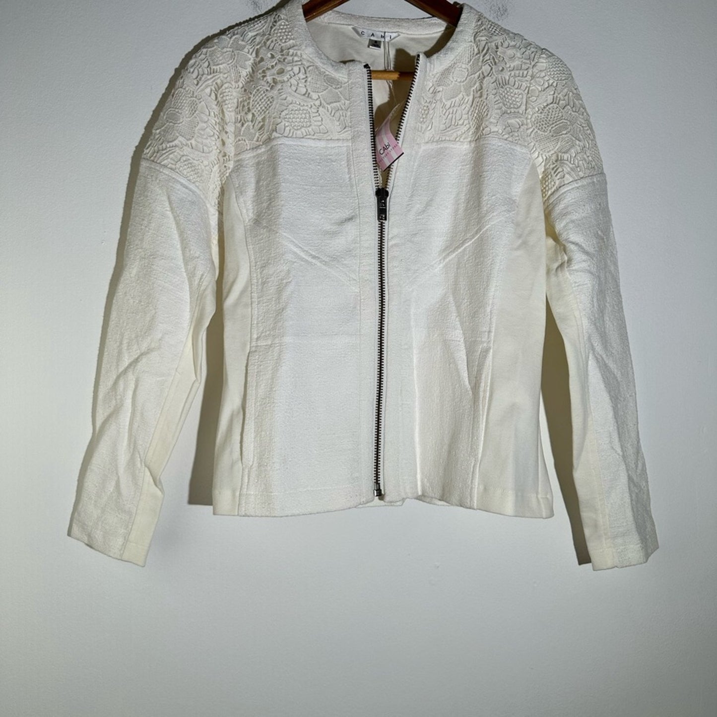 NWT CAbi Occassion White Jacket