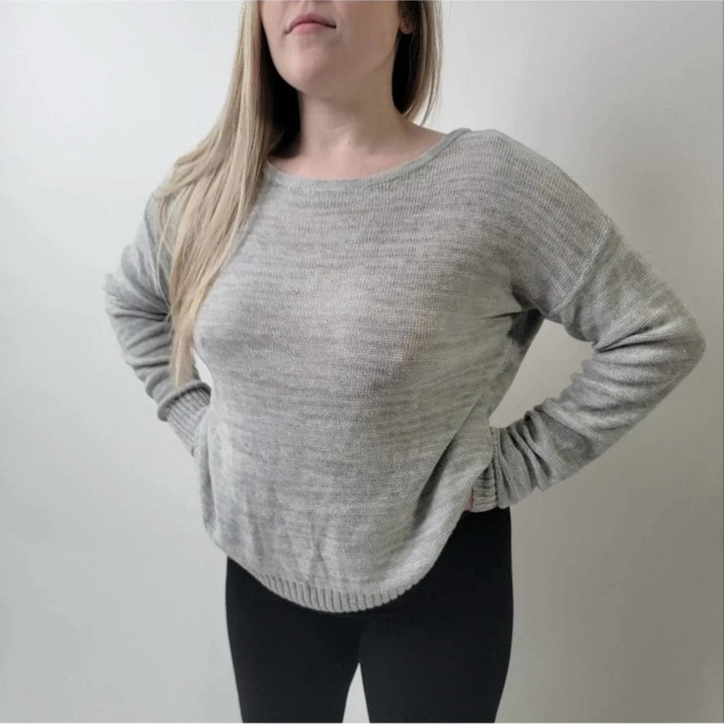 Lightweight Cutout Crisscross Sweater