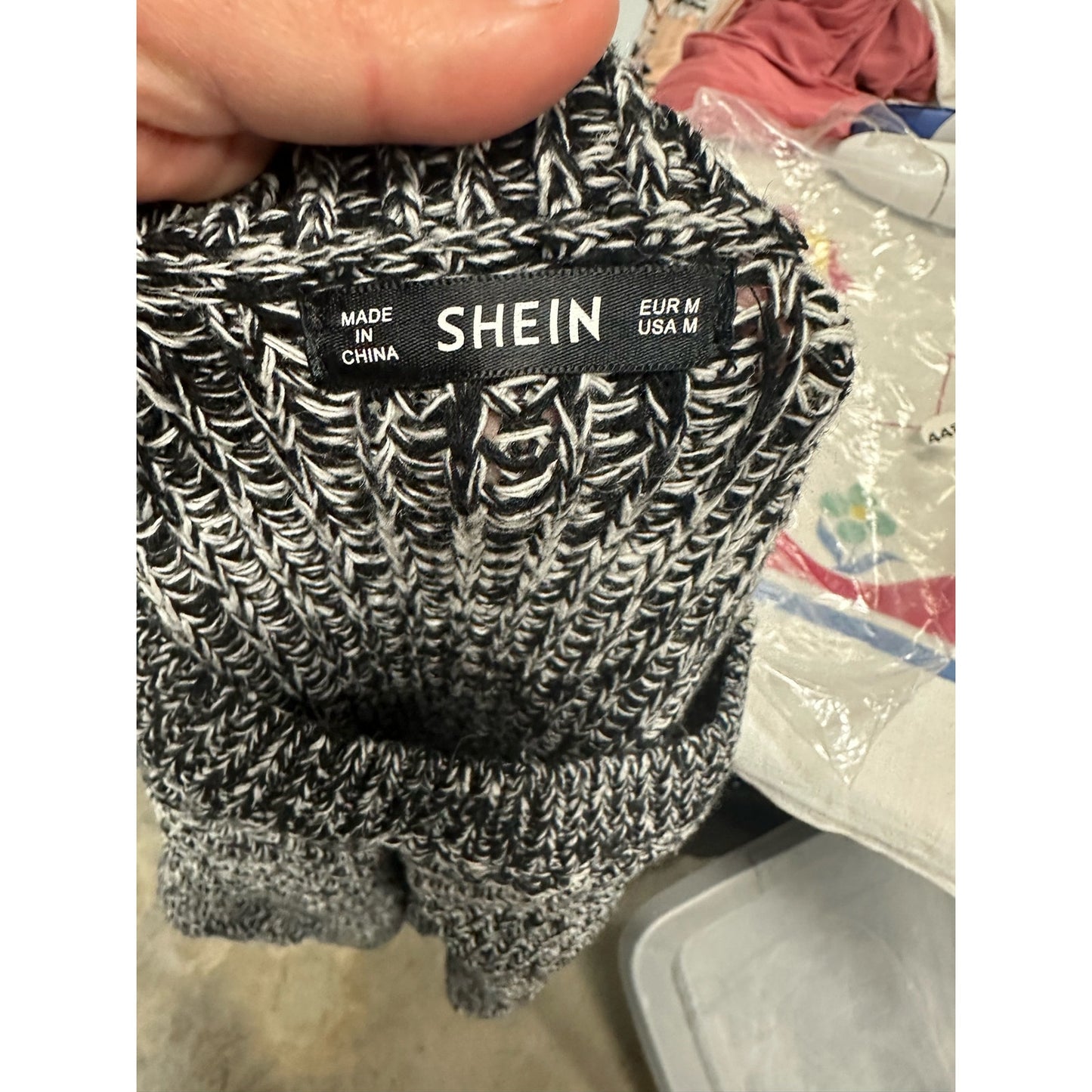 SHEIN Knit  Crewneck Sweater