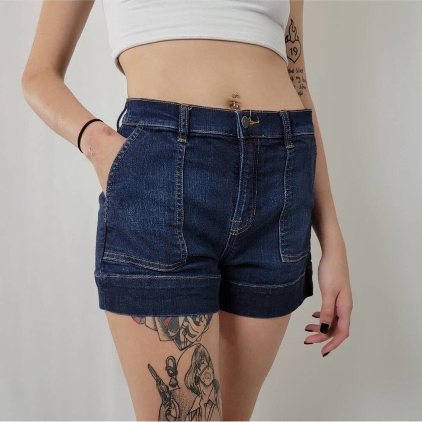 Harper High Rise Jean Shorts