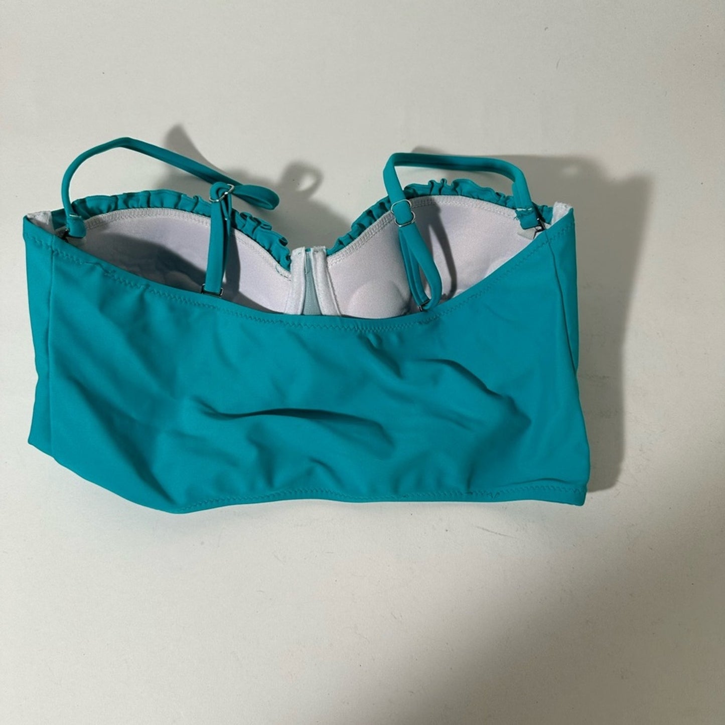 Teal Blue Swim Top