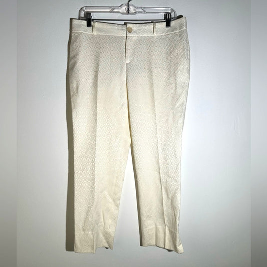 Banana Republic Sycamore Ivory Slim Pants