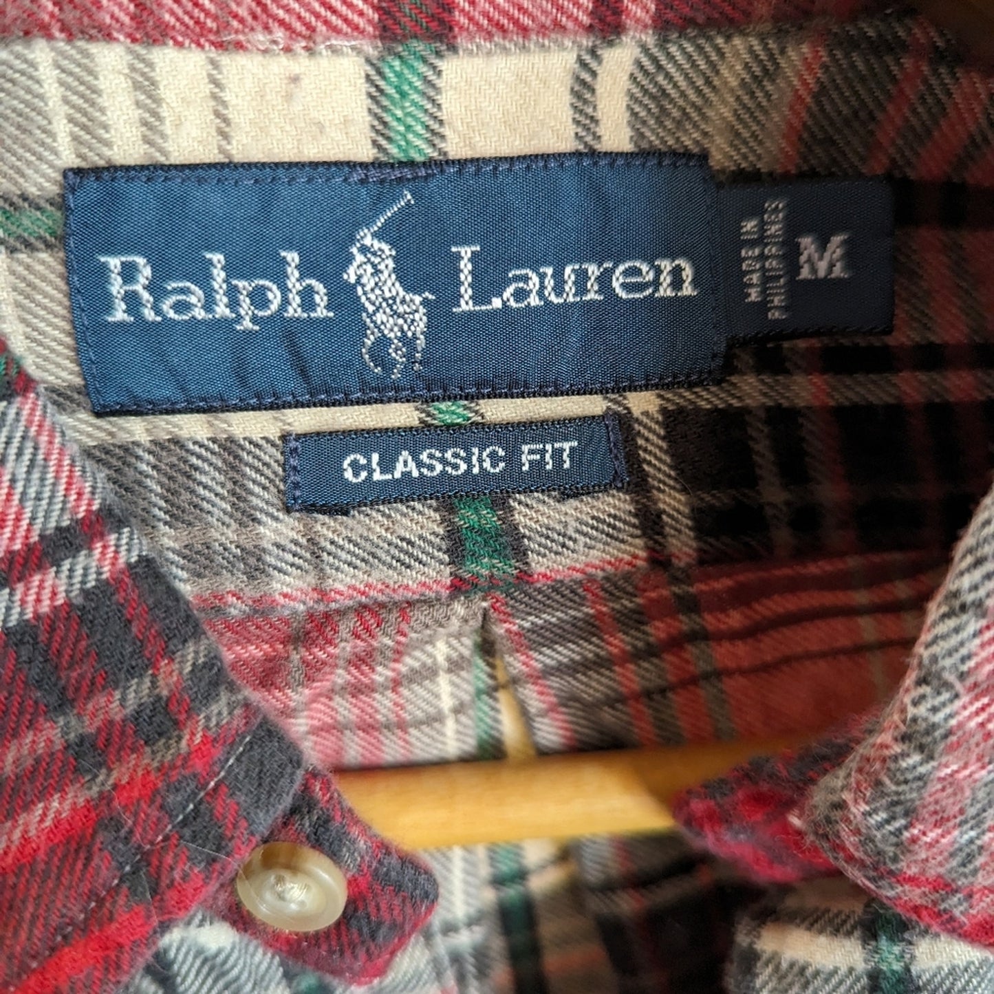 Vintage Ralph Lauren Classic Plaid Shirt - Medium