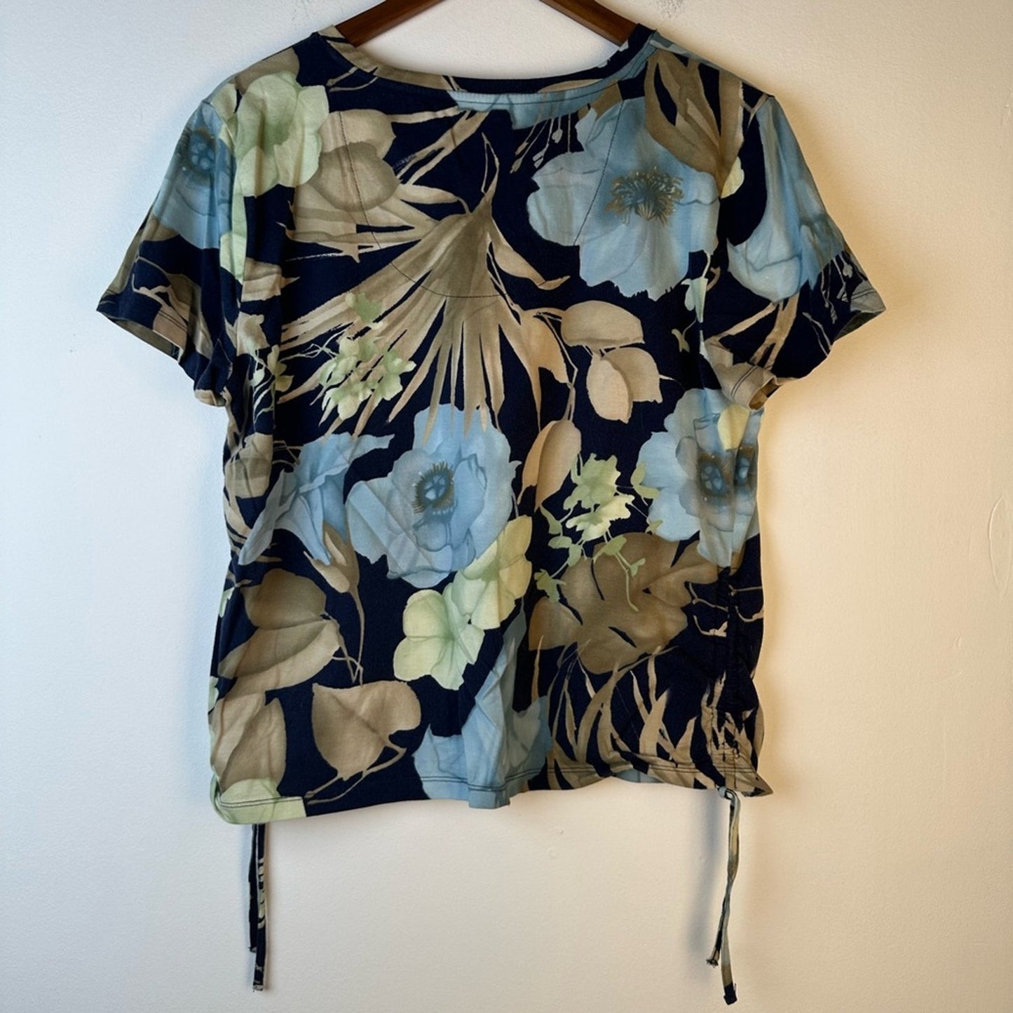 Caribbean Joe Floral Tropical Top