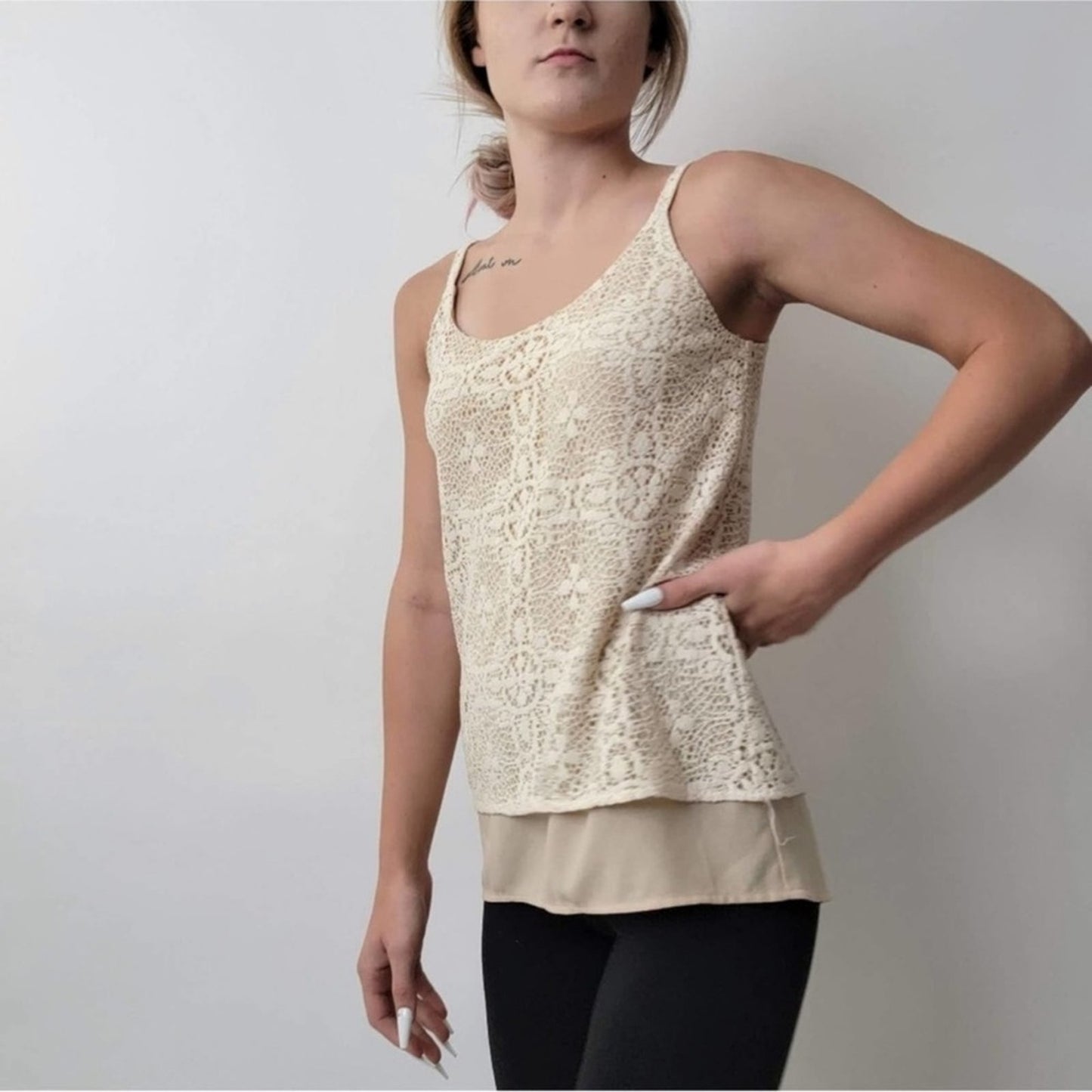 CAbi It Girl Lace Cami Top