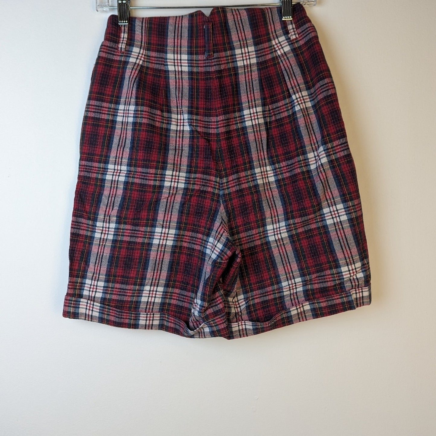 Vintage Best American Plaid  High Rise Bermuda Shorts - 5/6