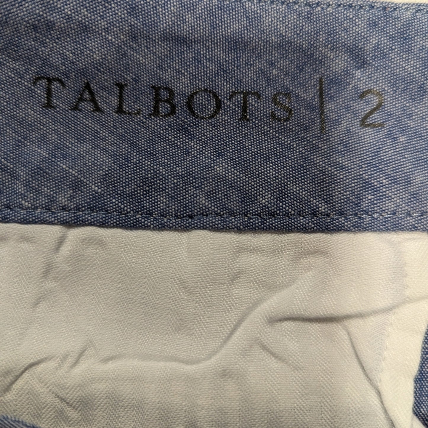 Talbots Scalloped Chambray Shorts - 2