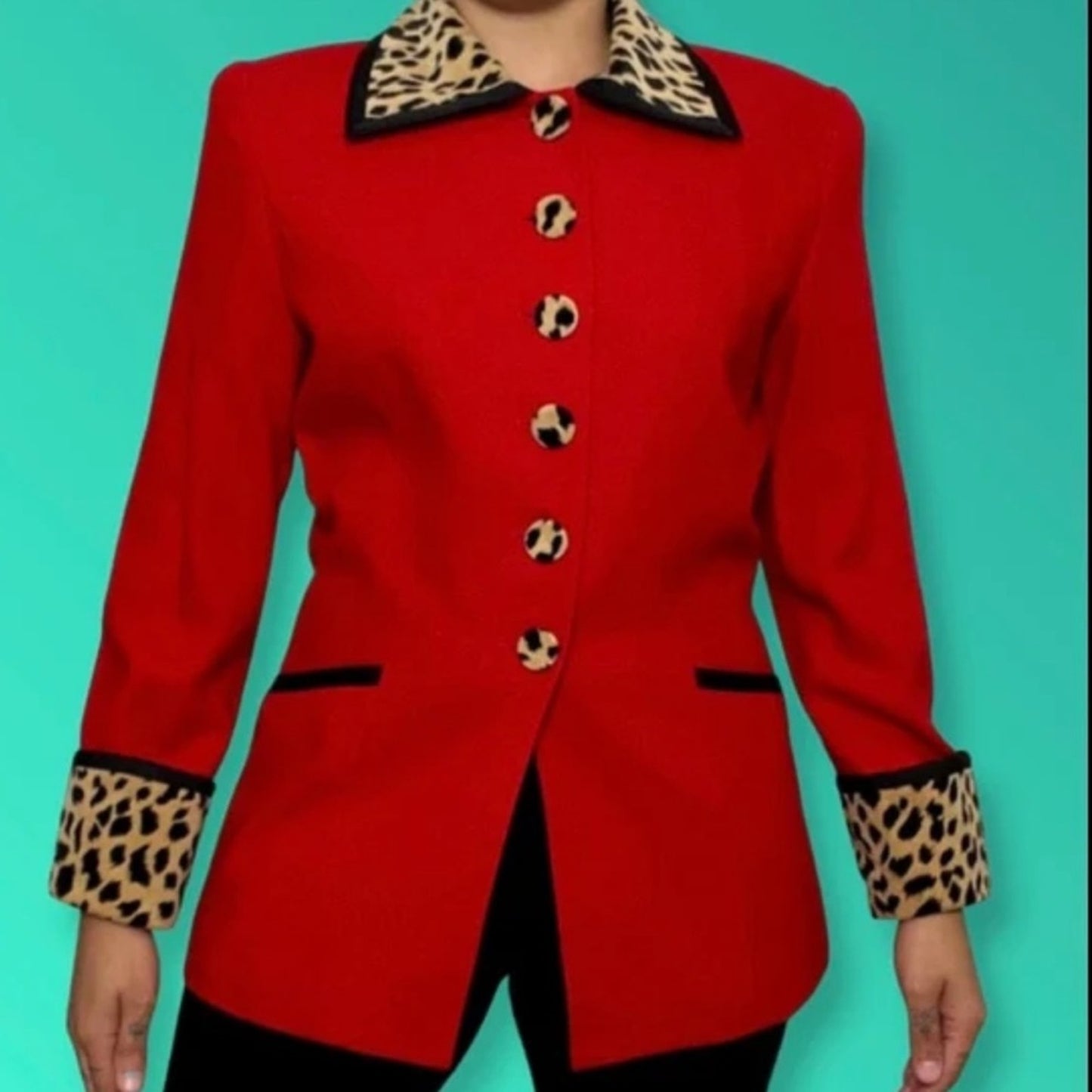 Vintage Ellen Fig Red Jacket