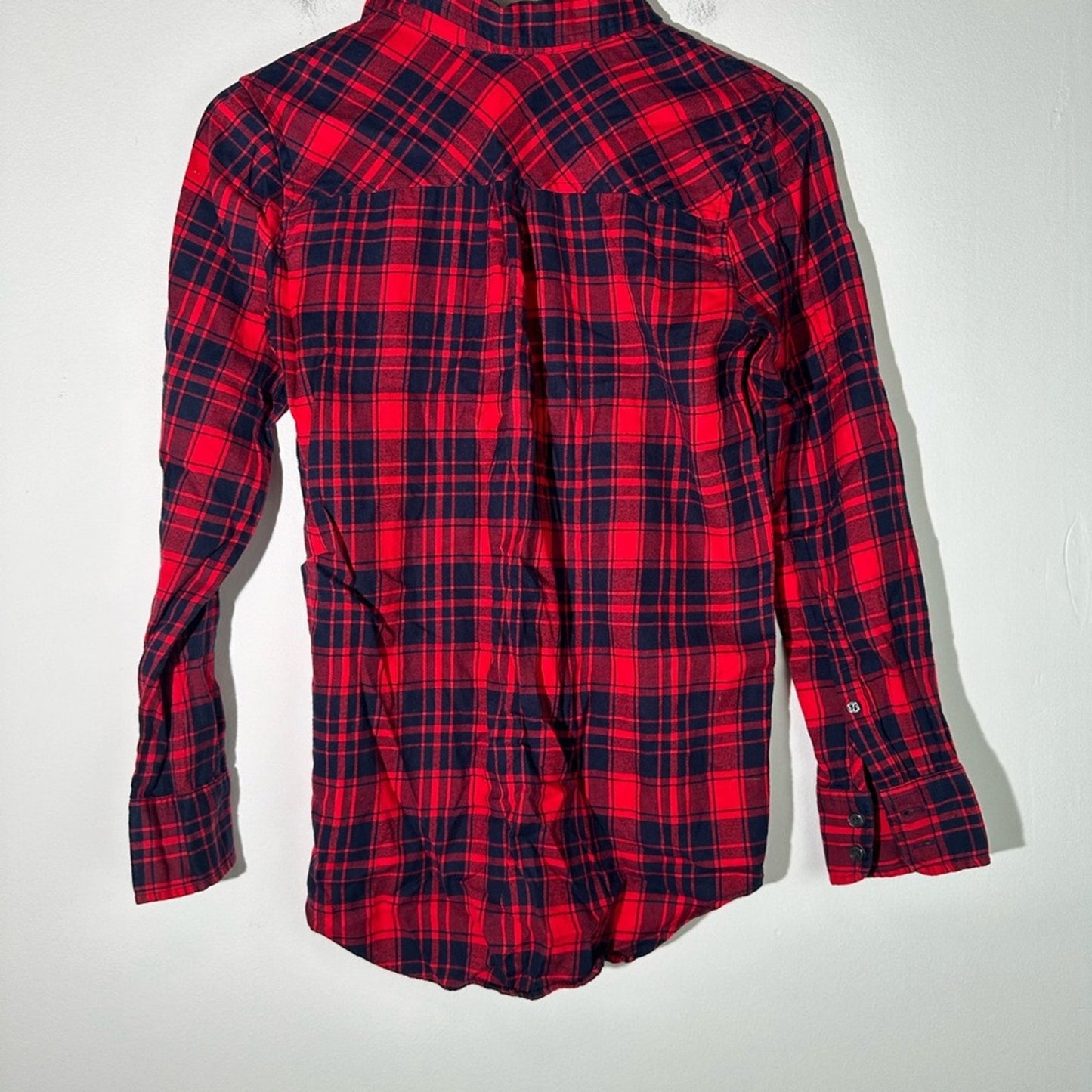 J. Crew Boy Fit Plaid Flannel Button Down Top