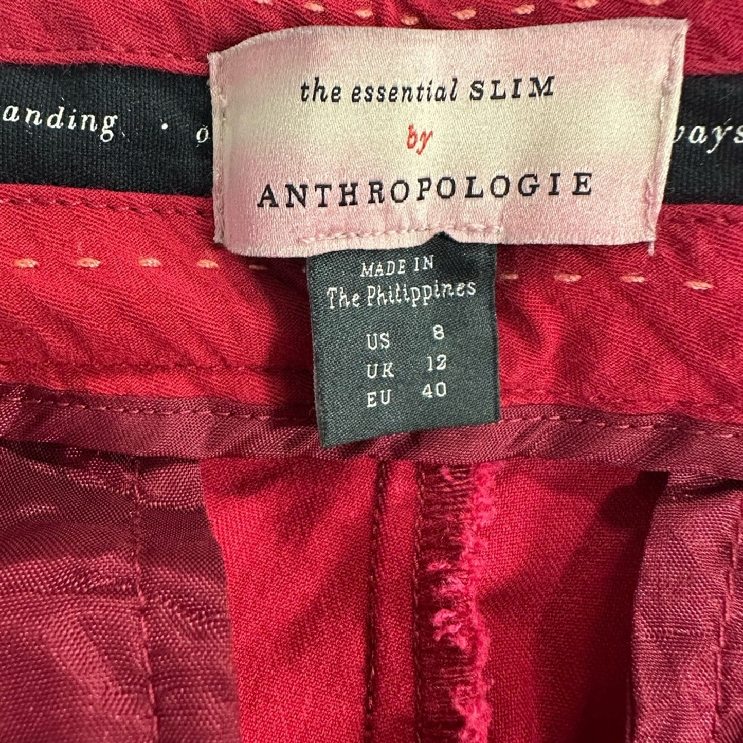 Anthropology The Essential Slim Cropped Pants