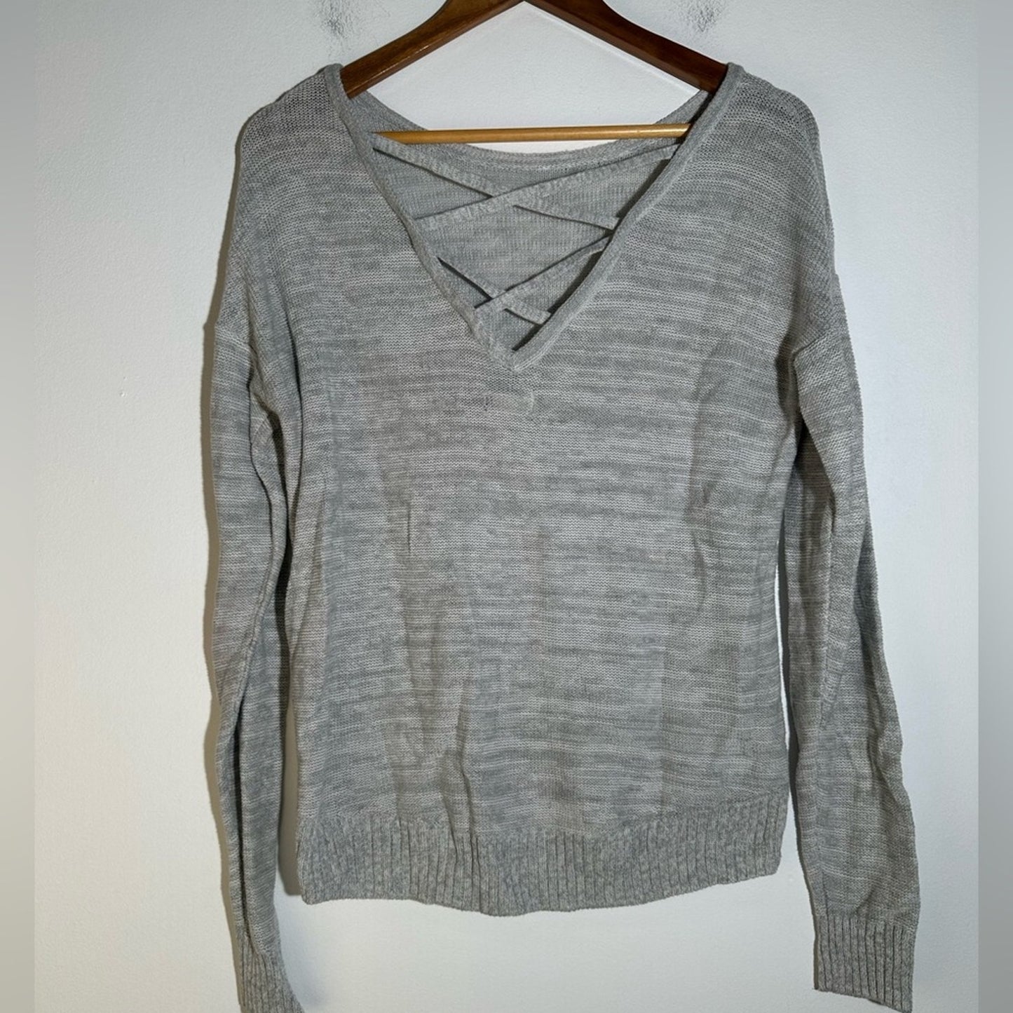 Lightweight Cutout Crisscross Sweater