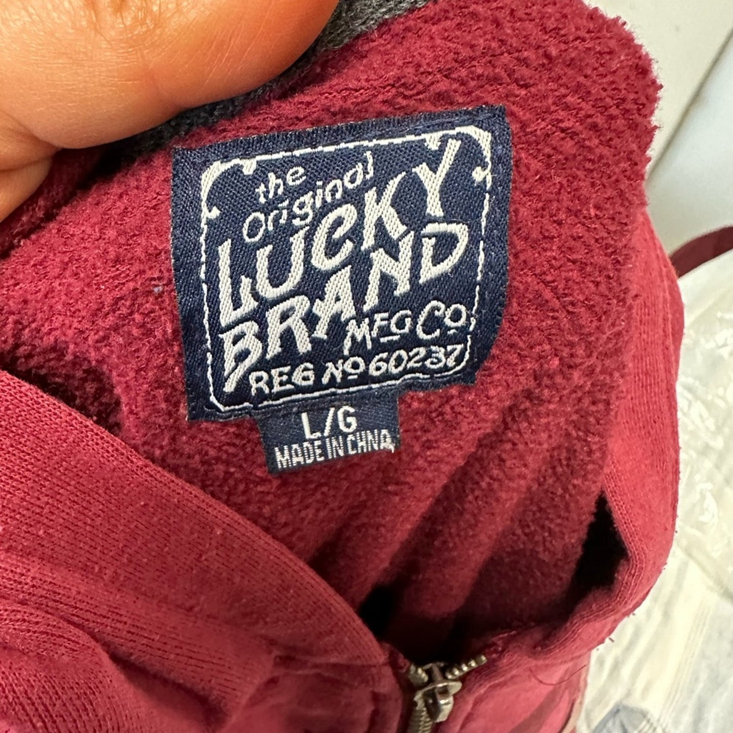 Lucky Brand Hooded Zip Up Jacket