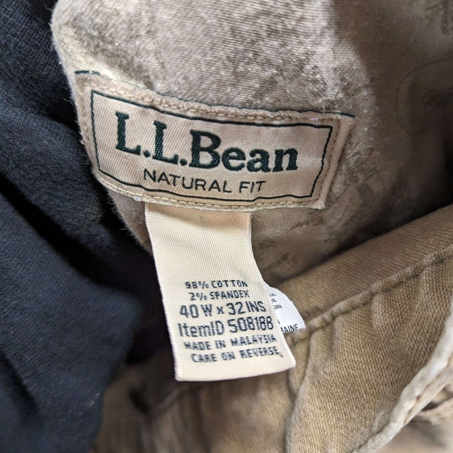 L.L.Bean Khaki Cargo Work Pants - 40