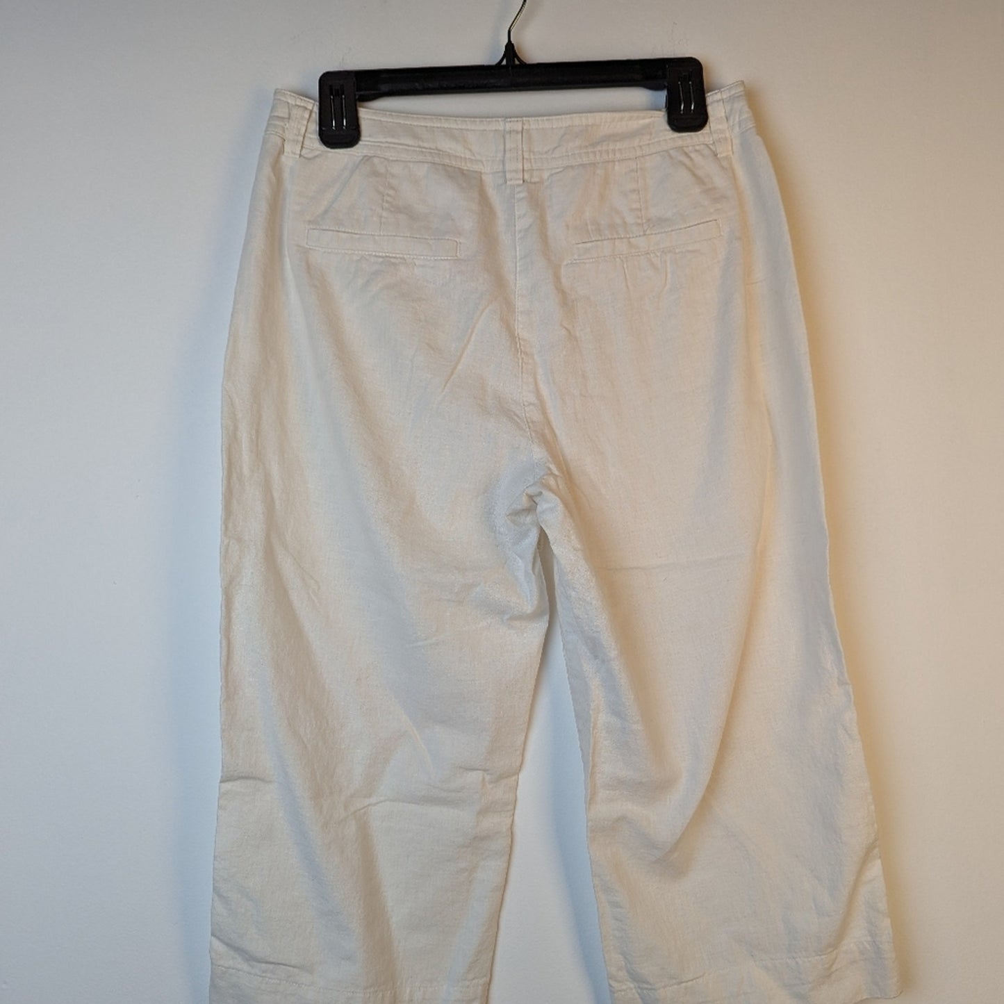 Jones New York White Wise Leg Cropped Pants - 8