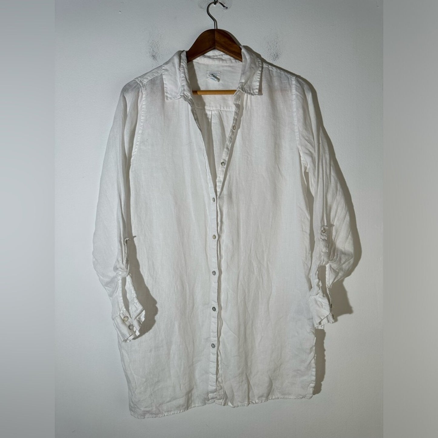 Sigrid Olsen Linen Button Down Shirt