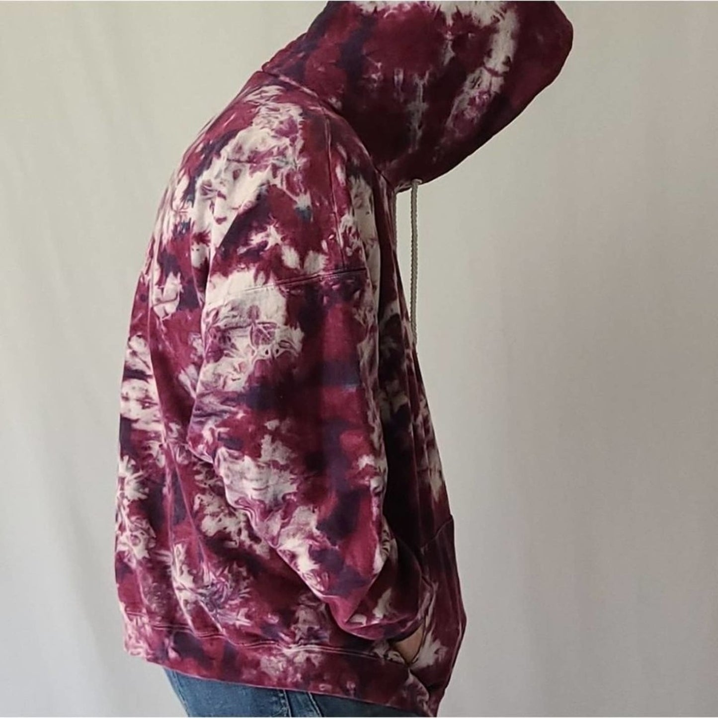 Oversized Bleached Hoodie tie dye