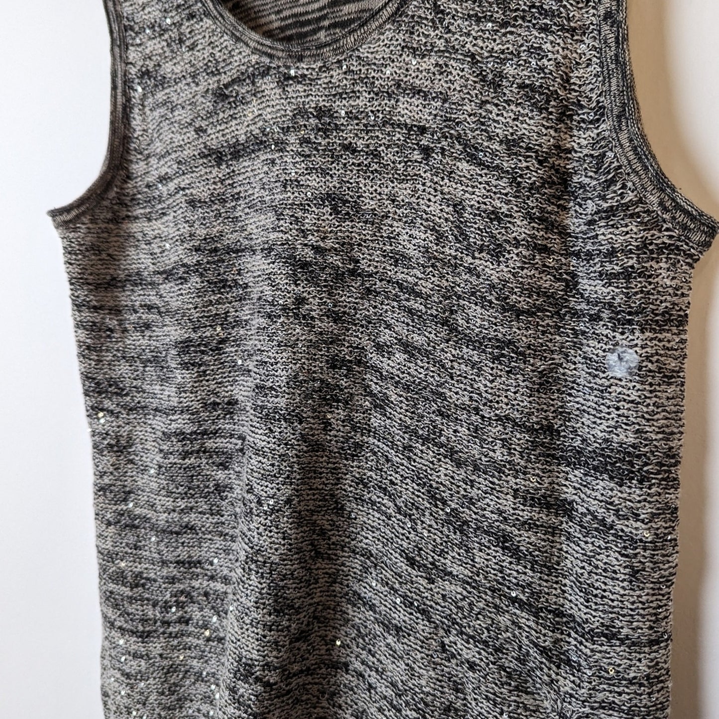 Loft Grey Shimmering Knit Tank / XS