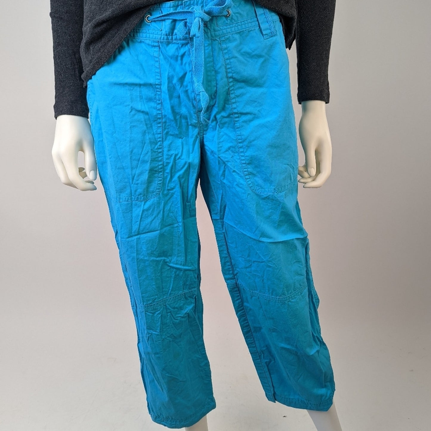 Lauren Ralph Lauren Blue Cropped Cargo Pants 2