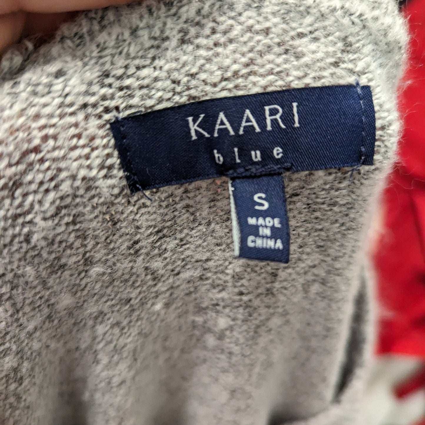 Kaari Blue Faux Fur Sleeve Sweater / Small